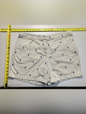 Cambridge Dry Goods Khaki Chino [Shorts/Pants] Sailboat Embroidered Size 12